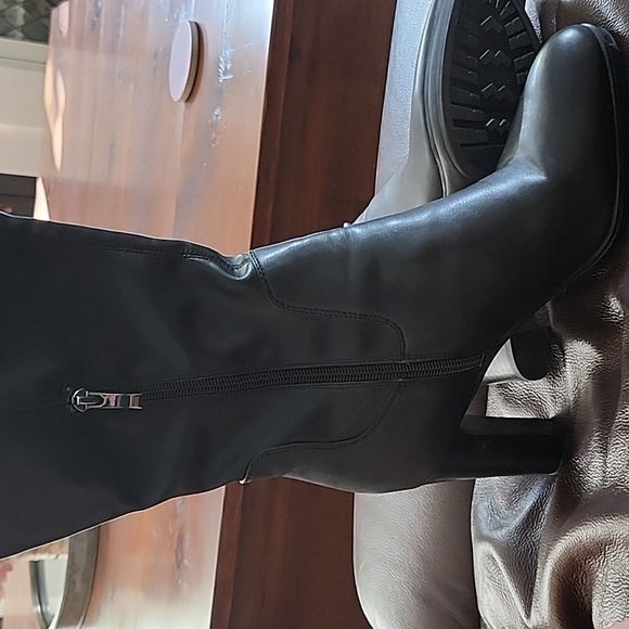 Black tall Franco Sarto leather boots - Picture 6 of 6